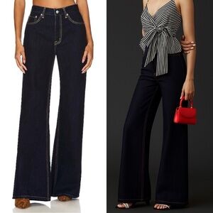 Pistola Ruby High Rise Wide Leg Jeans Oxford Dark Denim 26‎